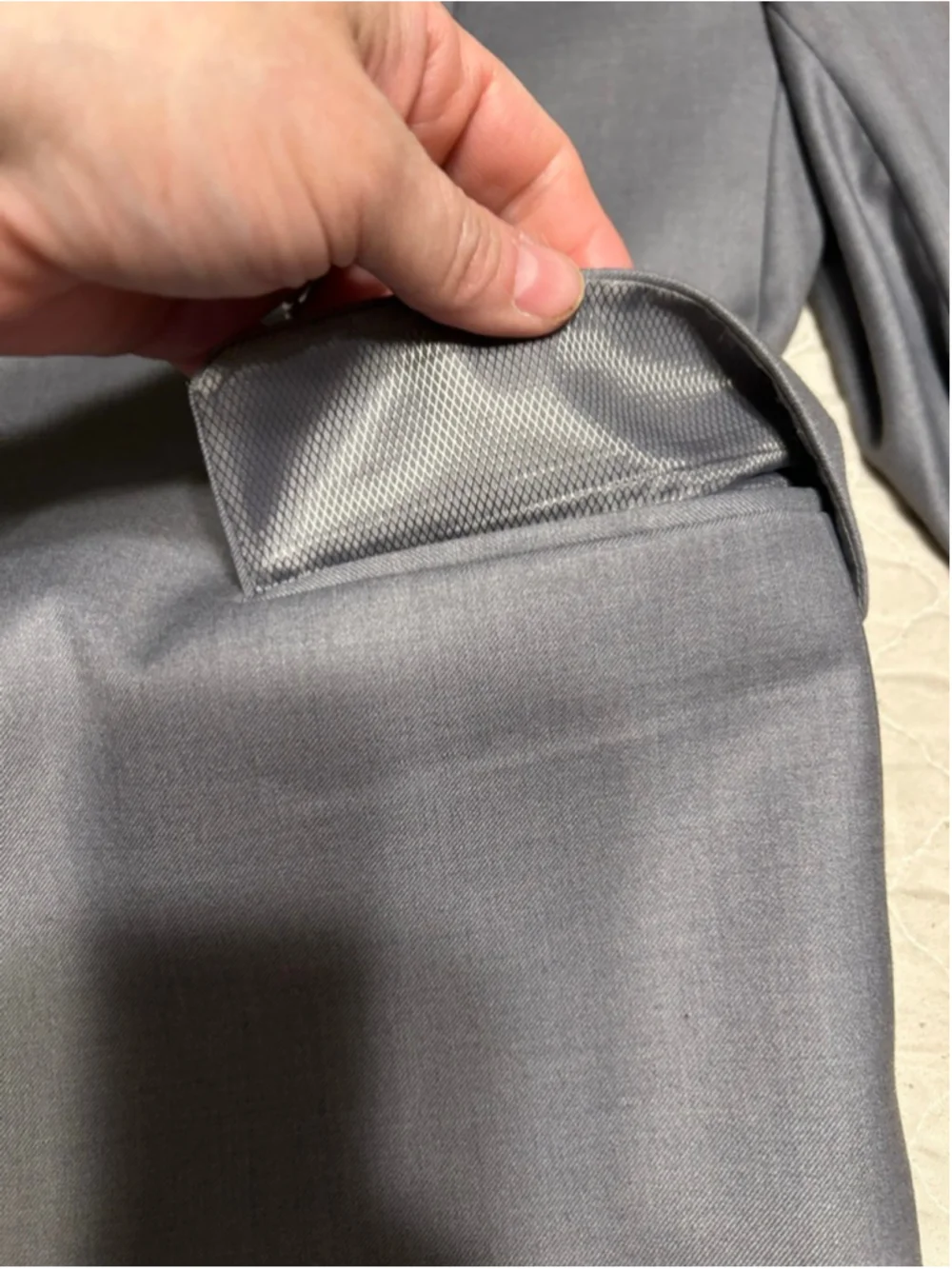 Caravelli Men’s Light Gray Oxford 2B Suit Blazer Sport Jacket Coat 44R Formal